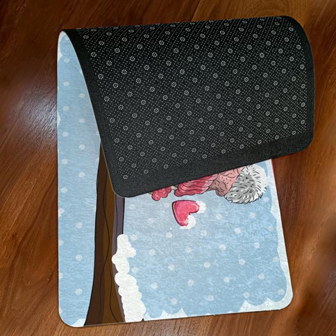 پادری کودک مدل جغد زمستانی روی شاخه