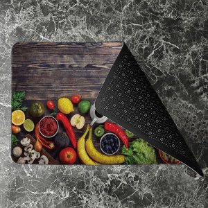 پادری آشپزخانه مدل میز سبزیجات و میوه های تازه