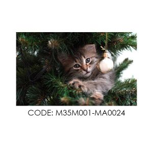 پادری حیوانات مدل گربه و درخت کریسمس