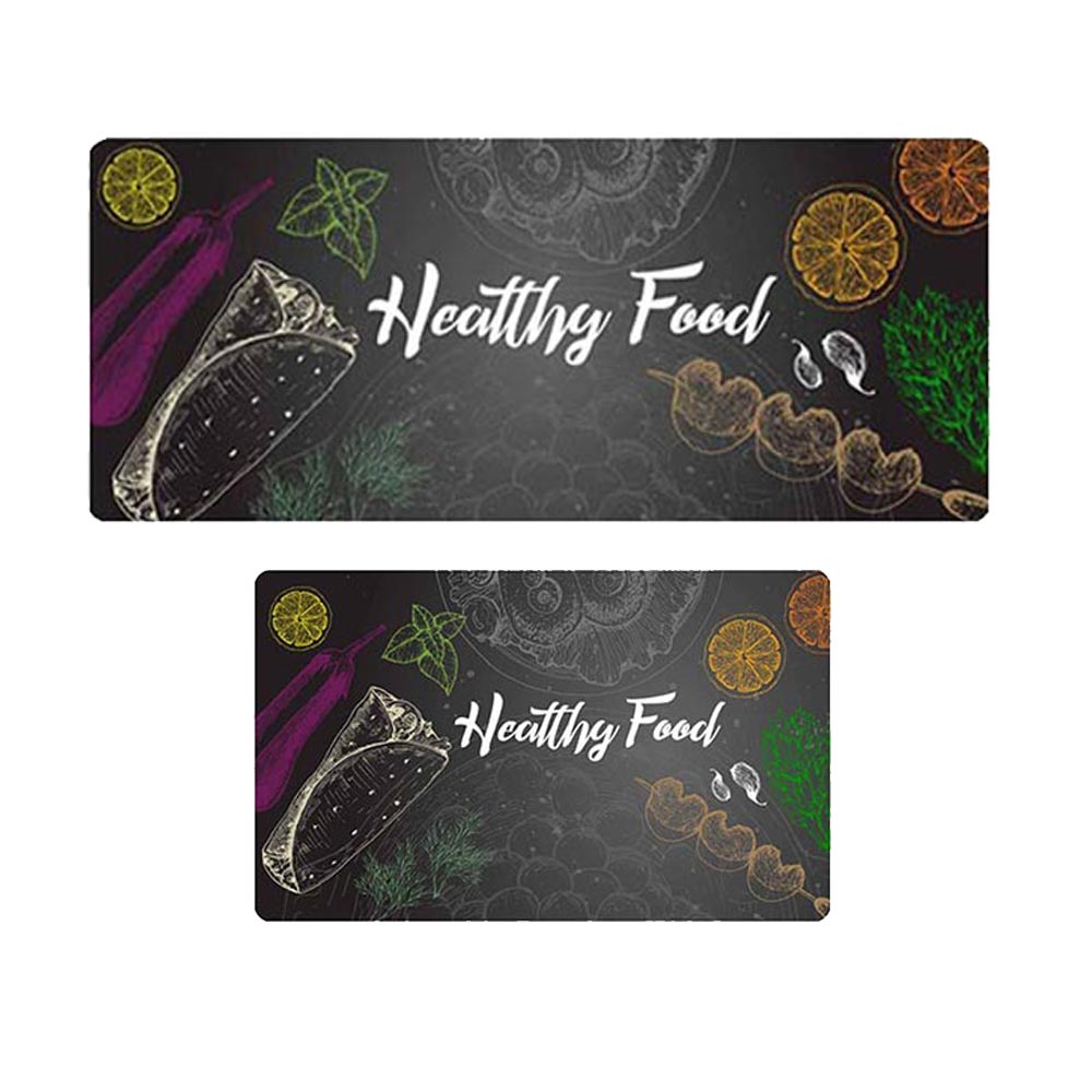 پادری آشپزخانه مدل گرافیکی غذای سالم