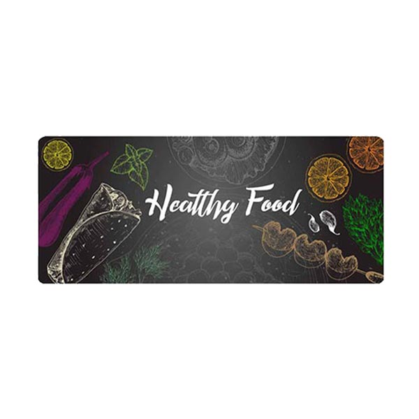 پادری آشپزخانه مدل گرافیکی غذای سالم