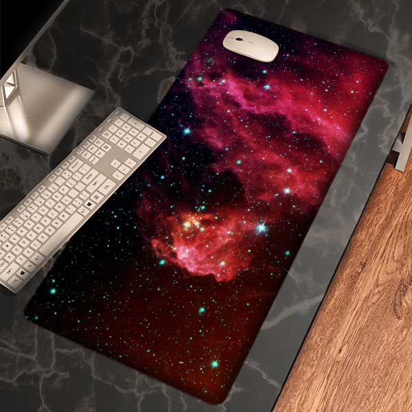 موس پد طرح فضا مدل سحابی قرمز