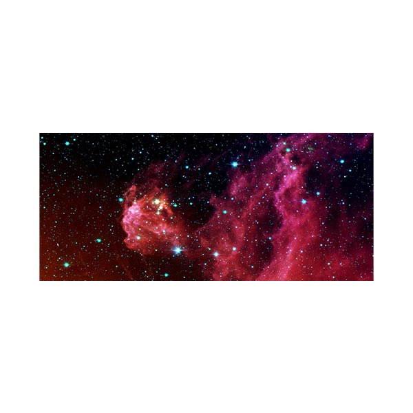 موس پد طرح فضا مدل سحابی قرمز