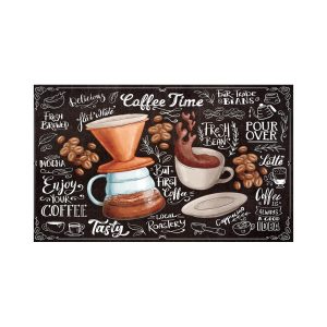 مت بار آشپزخانه و کافه مدل کافی تایم گرافیکی