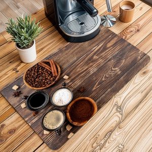 مت بار آشپزخانه و کافه مدل یک میز پر از قهوه MH1023