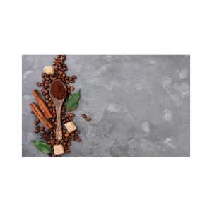 مت بار آشپزخانه و کافه مدل قهوه، دارچین و برگ