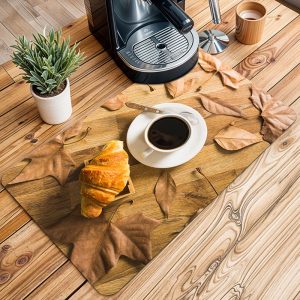 مت بار آشپزخانه و کافه مدل کروسان و قهوه MH1042