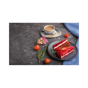 مت بار آشپزخانه و کافه مدل کاپوچینو و کیک توت فرنگی