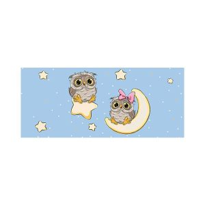 پادری کودک مدل جغد، ماه و ستارهMK0022