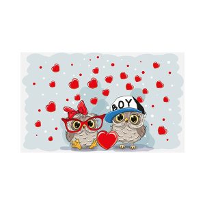 پادری کودک مدل جغدهای ولنتاین