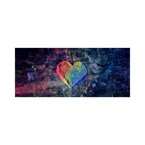 پادری نوجوان مدل قلب رنگی