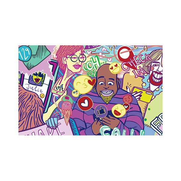 پادری نوجوان مدل مردان گرافیکی