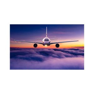 پادری نوجوان مدل هواپیما در افق آسمان