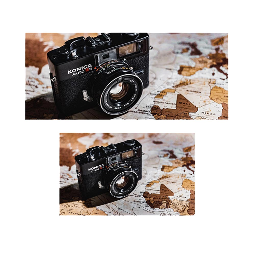 پادری نوجوان مدل دوربین و نقشه جغرافیایی