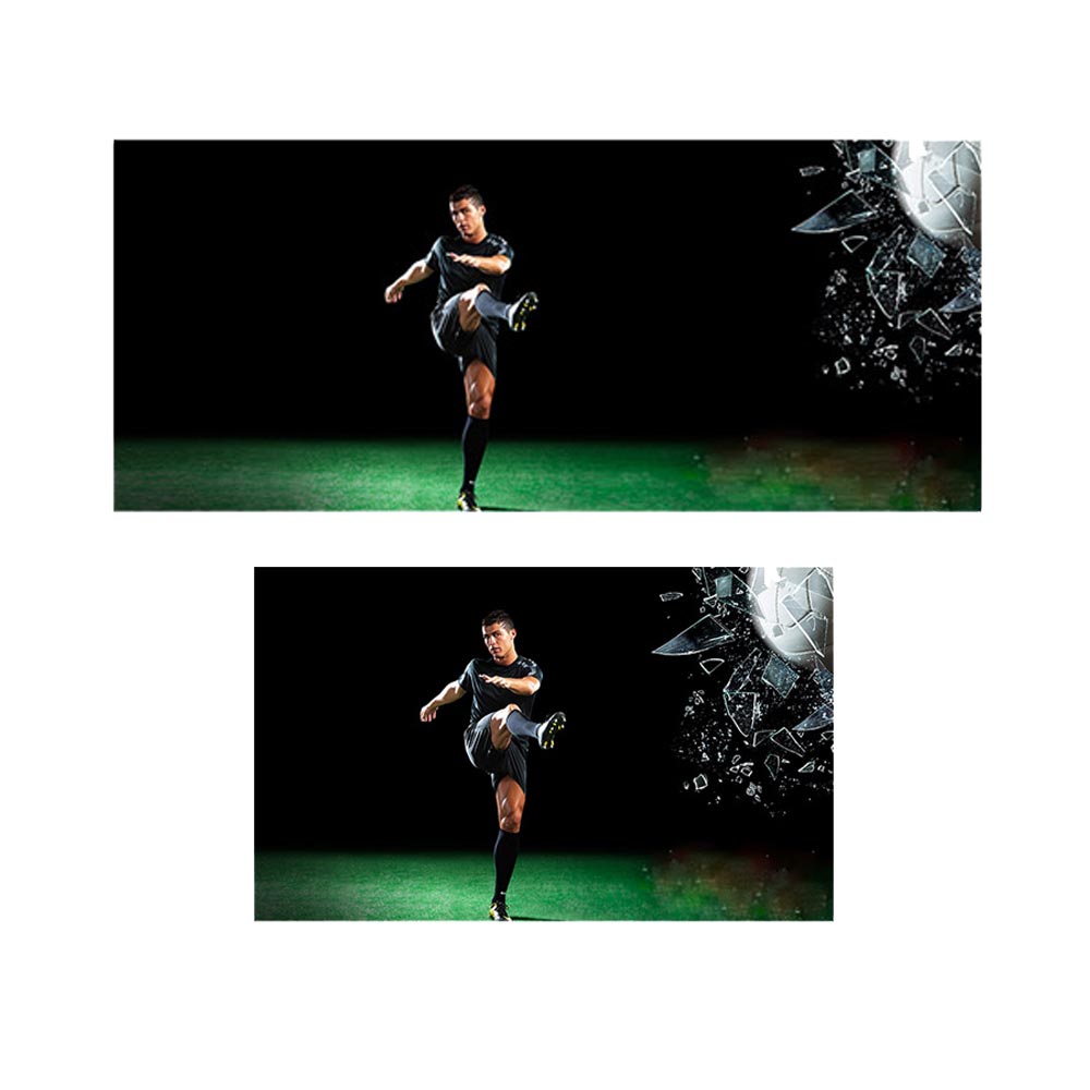 پادری نوجوان مدل رونالدو و شوت شیشه ای