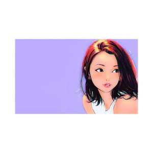 پادری نوجوان مدل دختر و یک نگاه