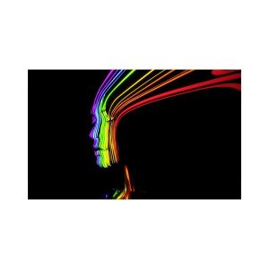 پادری نوجوان مدل دختر رنگین کمانی