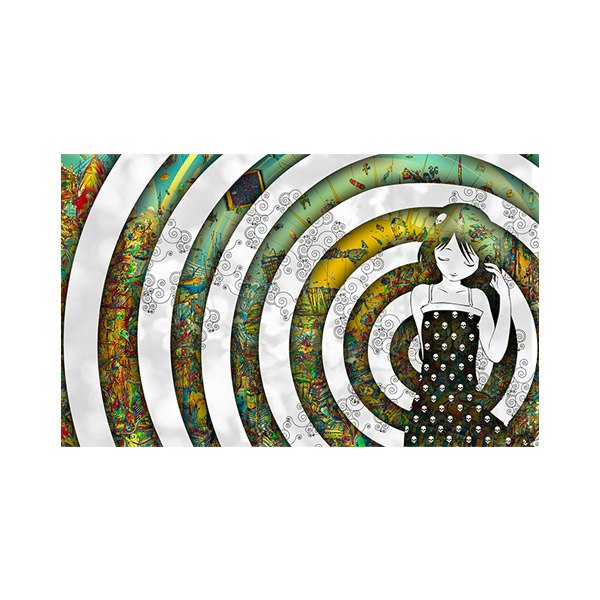 پادری نوجوان مدل امواج ذهن مثبت یک دختر