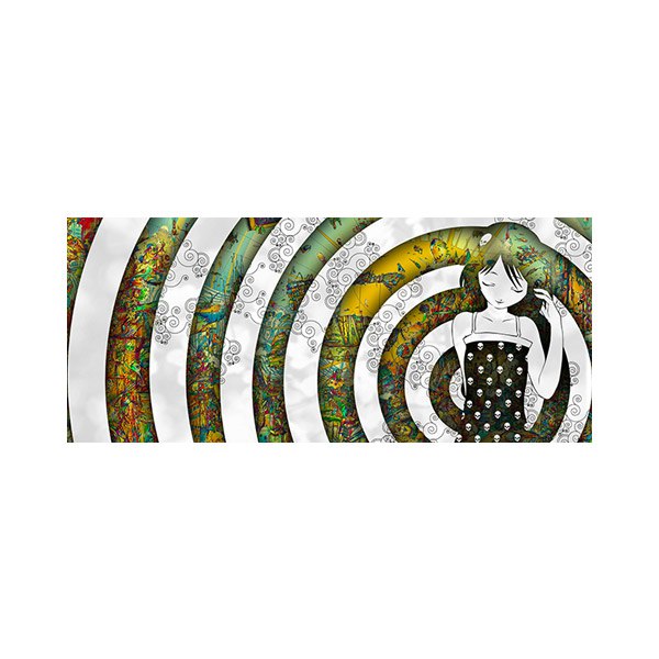 پادری نوجوان مدل امواج ذهن مثبت یک دختر