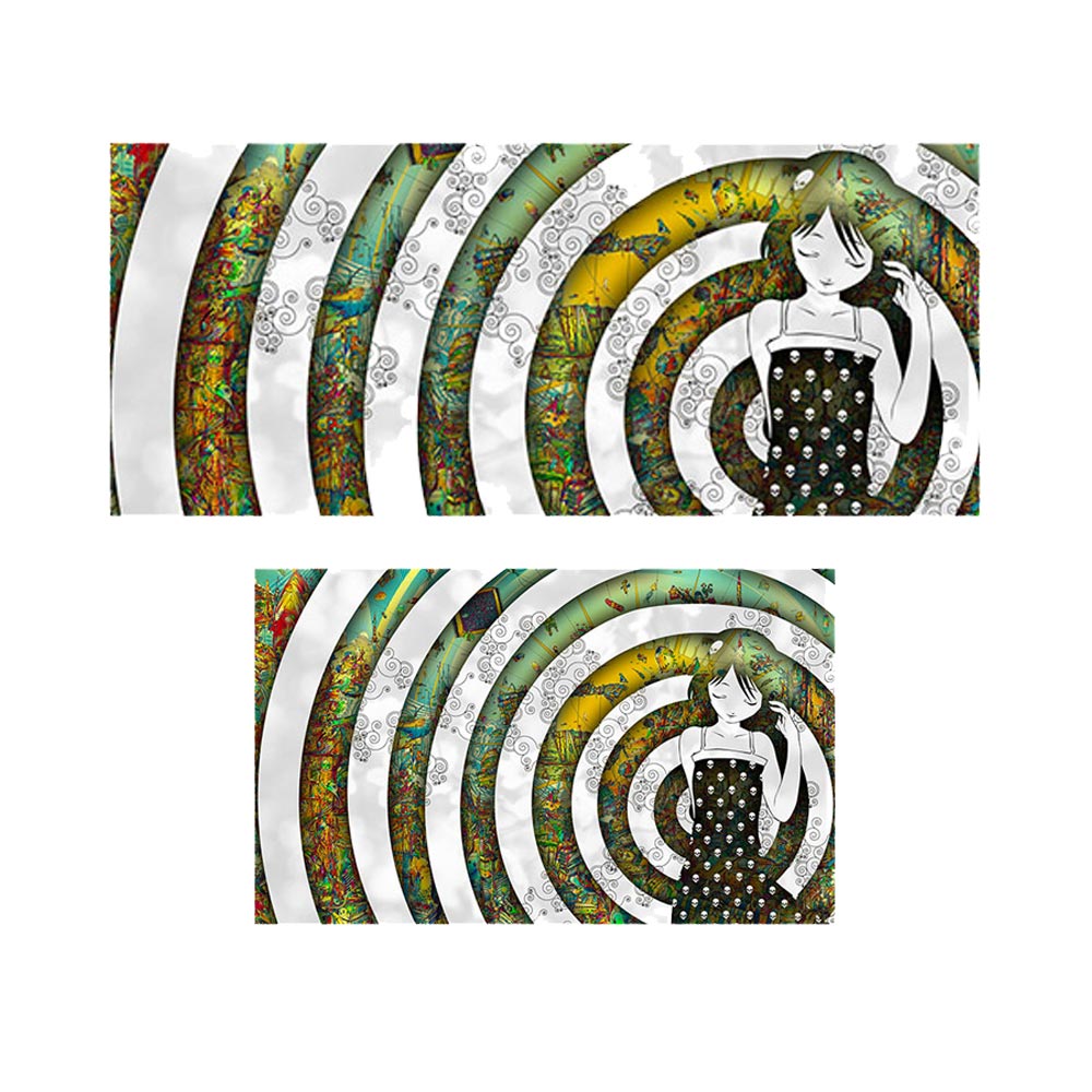 پادری نوجوان مدل امواج ذهن مثبت یک دختر