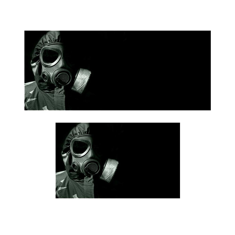 پادری نوجوان مدل ماسک شیمیایی