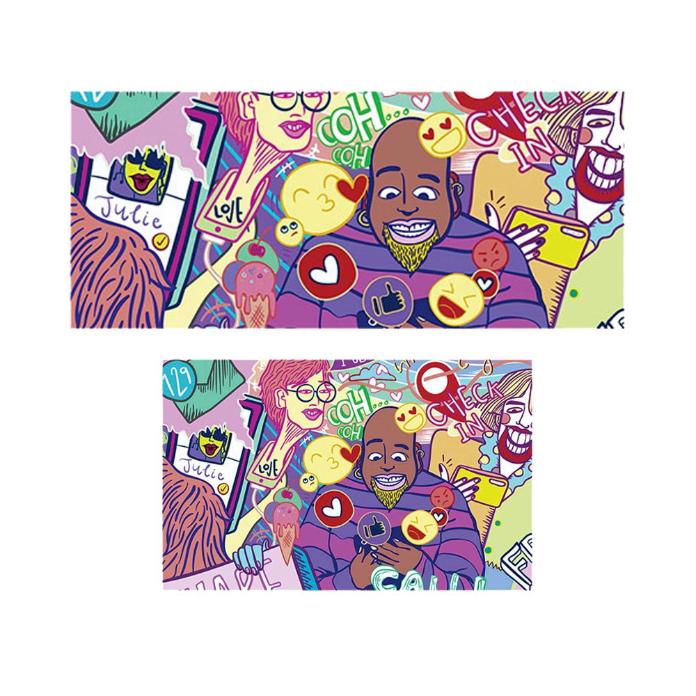 پادری نوجوان مدل مردان گرافیکی