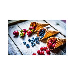 پادری آشپزخانه مدل قیف میوه های خوشمزه تمشک