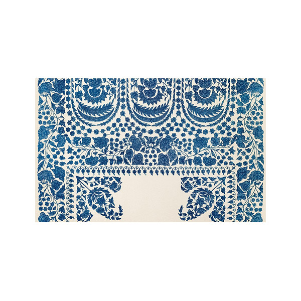 پادری طرح فرش سنتی مدل آبی ها MR0210