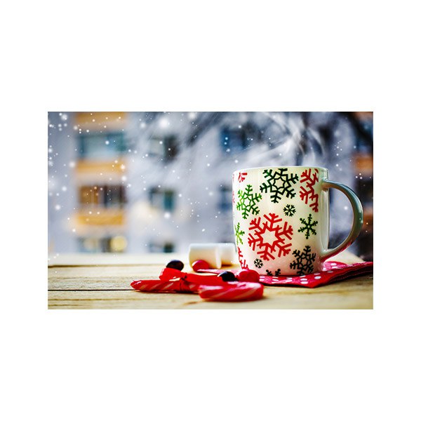 پادری آشپزخانه مدل لیوان چایی زمستانی