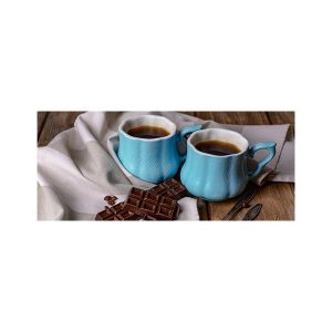 پادری آشپزخانه مدل دو فنجان قهوه فیروزه ایMH0114