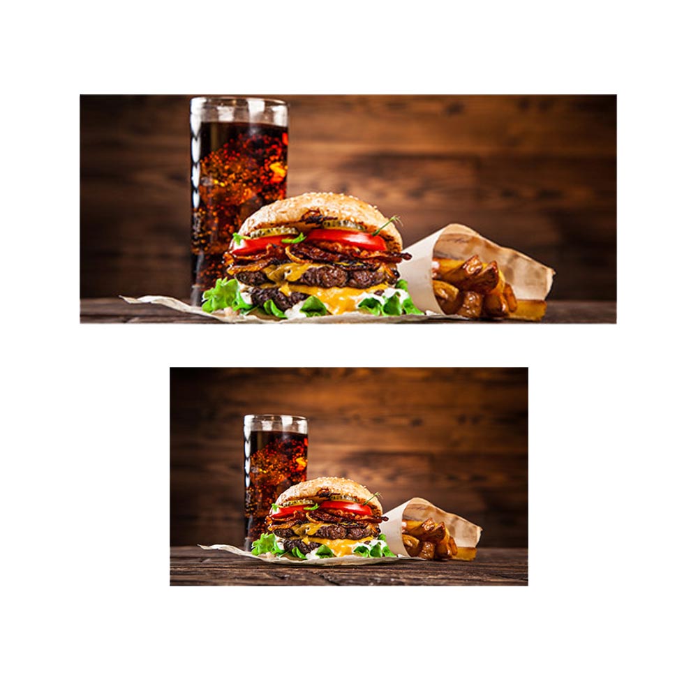 پادری آشپزخانه مدل نوشابه و همبرگر