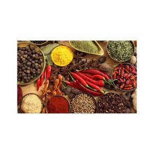 پادری آشپزخانه مدل فلفل های قرمز و ادویه ها