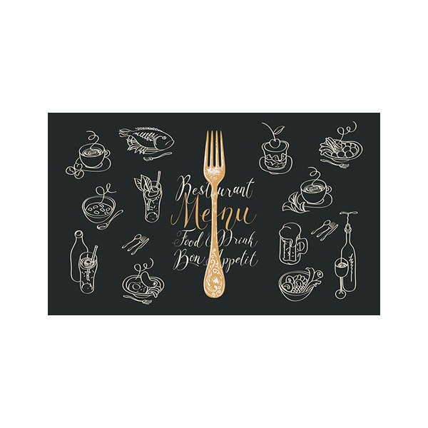 پادری آشپزخانه مدل چنگال لاکچری طلایی