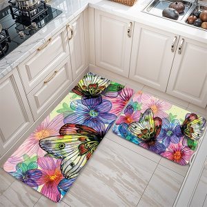 پادری طرح گل مدل گل و پروانه MF0006