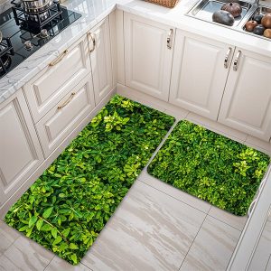 پادری طرح گل مدل برگ های سبز زیبا MF0024