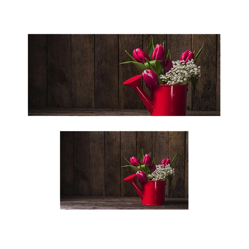 پادری طرح گل مدل گلدانی پر از گل های لاله MF0055