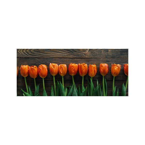 پادری طرح گل مدل لاله های نارنجی MF0071