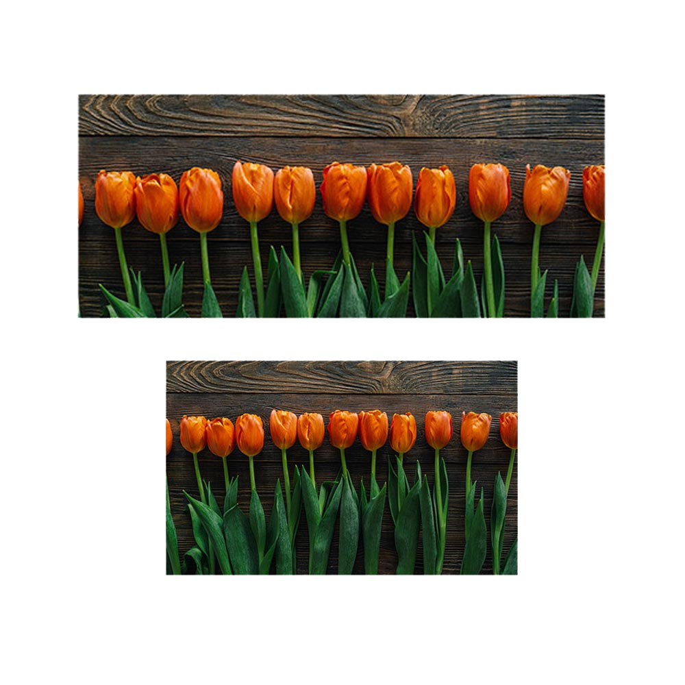 پادری طرح گل مدل لاله های نارنجی MF0071