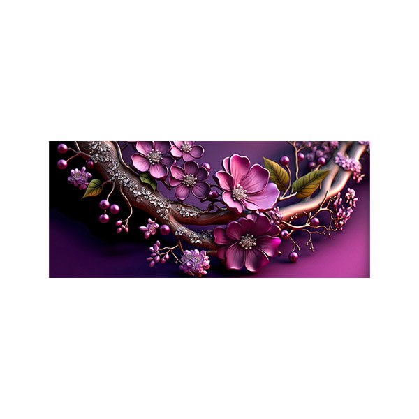 پادری طرح گل مدل گرافیکی شاخه گل زیبا MF0114