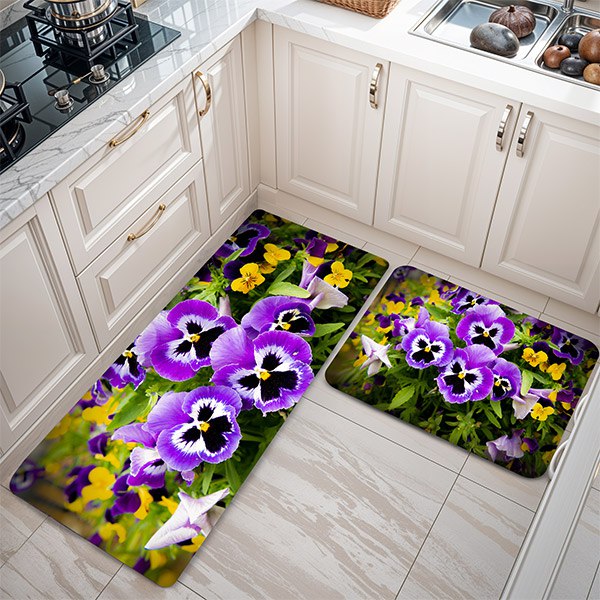 پادری طرح گل مدل گل های پامچال بنفش MF0139