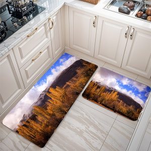 پادری طرح گل مدل آسمان و جنگل پاییزی MF0146