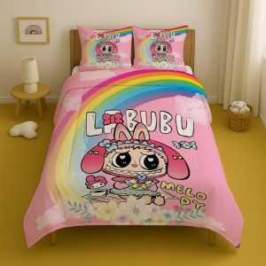 روتختی کودک یک نفره مدل عروسک لبوبو کد k-001