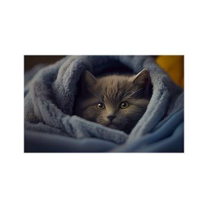 پادری حیوانات مدل گربه ملوس خاکستری