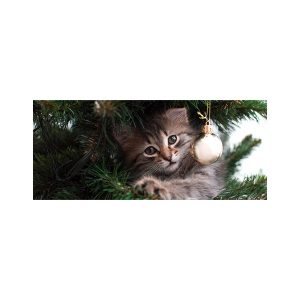 پادری حیوانات مدل گربه و درخت کریسمسMA0024