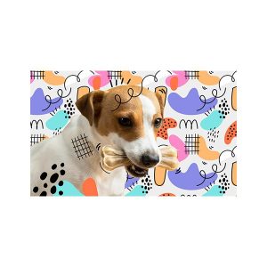 پادری حیوانات مدل سگ با پس زمینه کارتونی