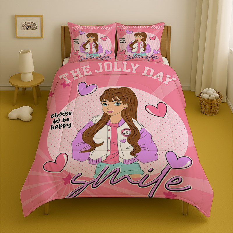 روتختی نوجوان یک نفره مدل دختر خوشحال کد T-09