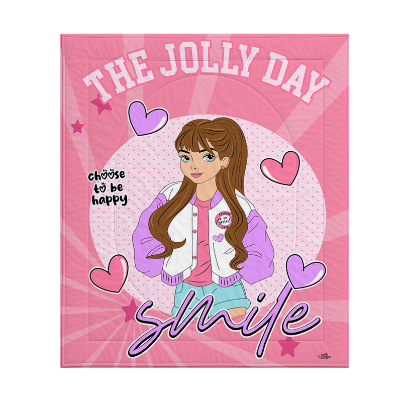 روتختی نوجوان یک نفره مدل دختر خوشحال کد T-09