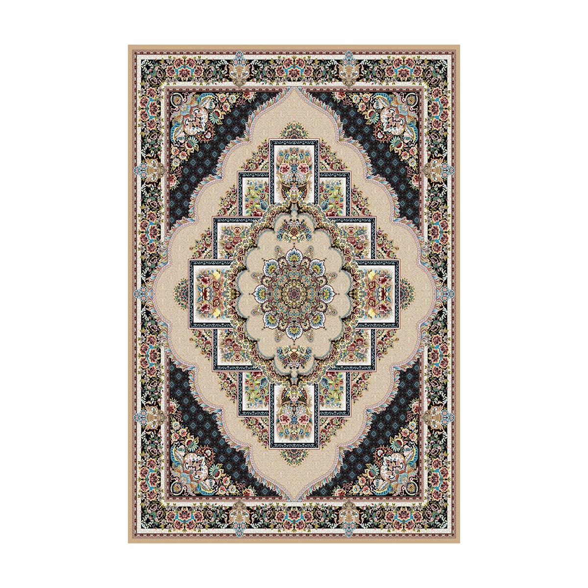 فرشینه طرح فرش سنتی مدل MR1024