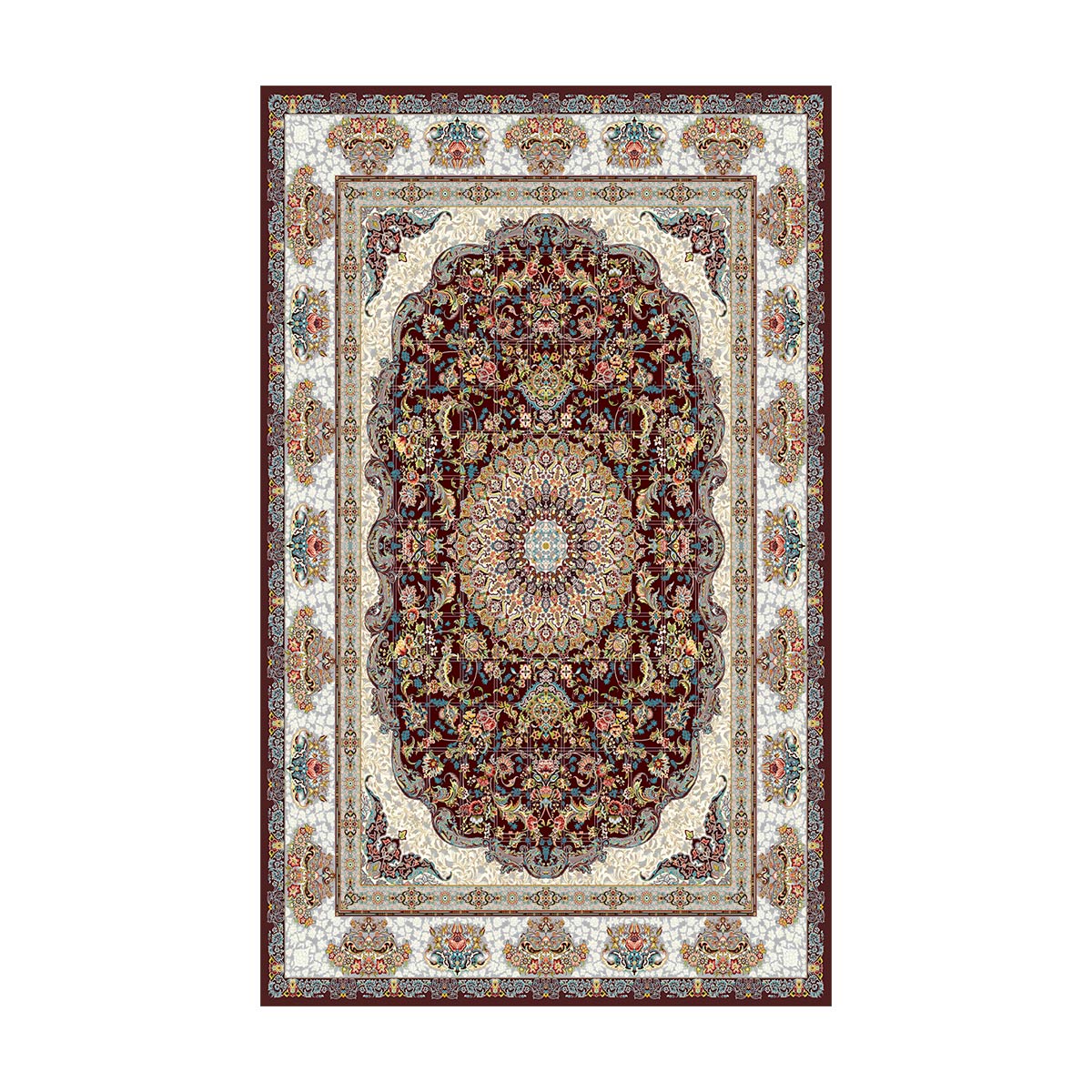 فرشینه طرح فرش سنتی مدل MR1038