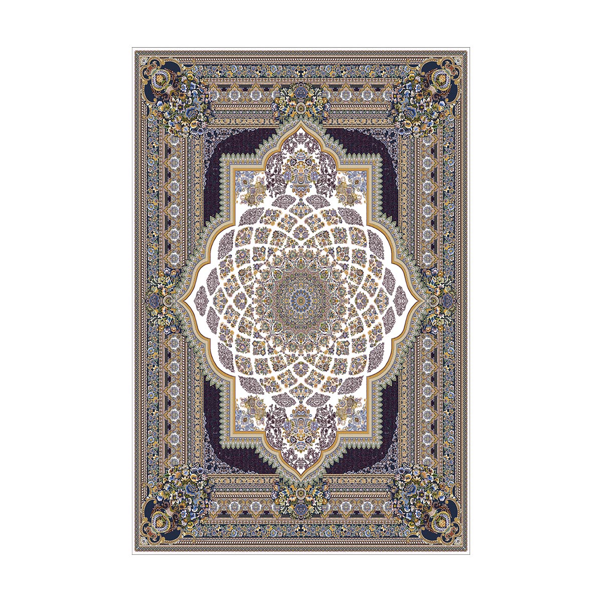 موکاپ فرشینه طرح فرش سنتی مدل MR1116